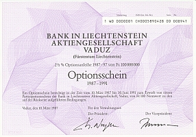 Bank in Liechtenstein AG 